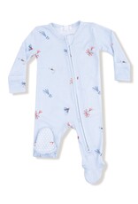 Angel Dear Fly Fishing Lures 2 Way Zipper Footie Blue