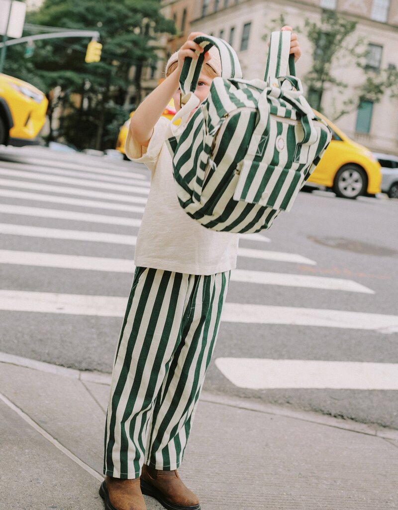 Rylee + Cru Inc. MINI BACKPACK GREEN STRIPE