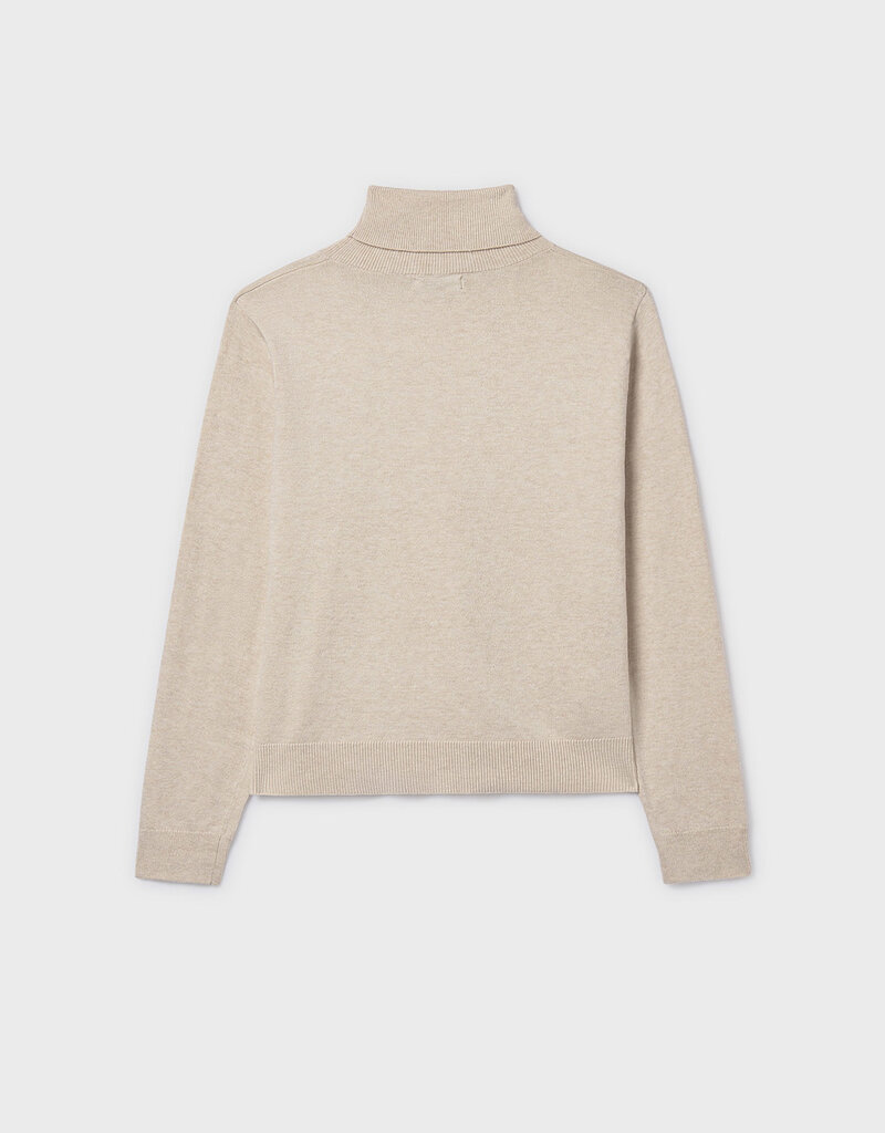 Mayoral Knit Turtleneck Sand