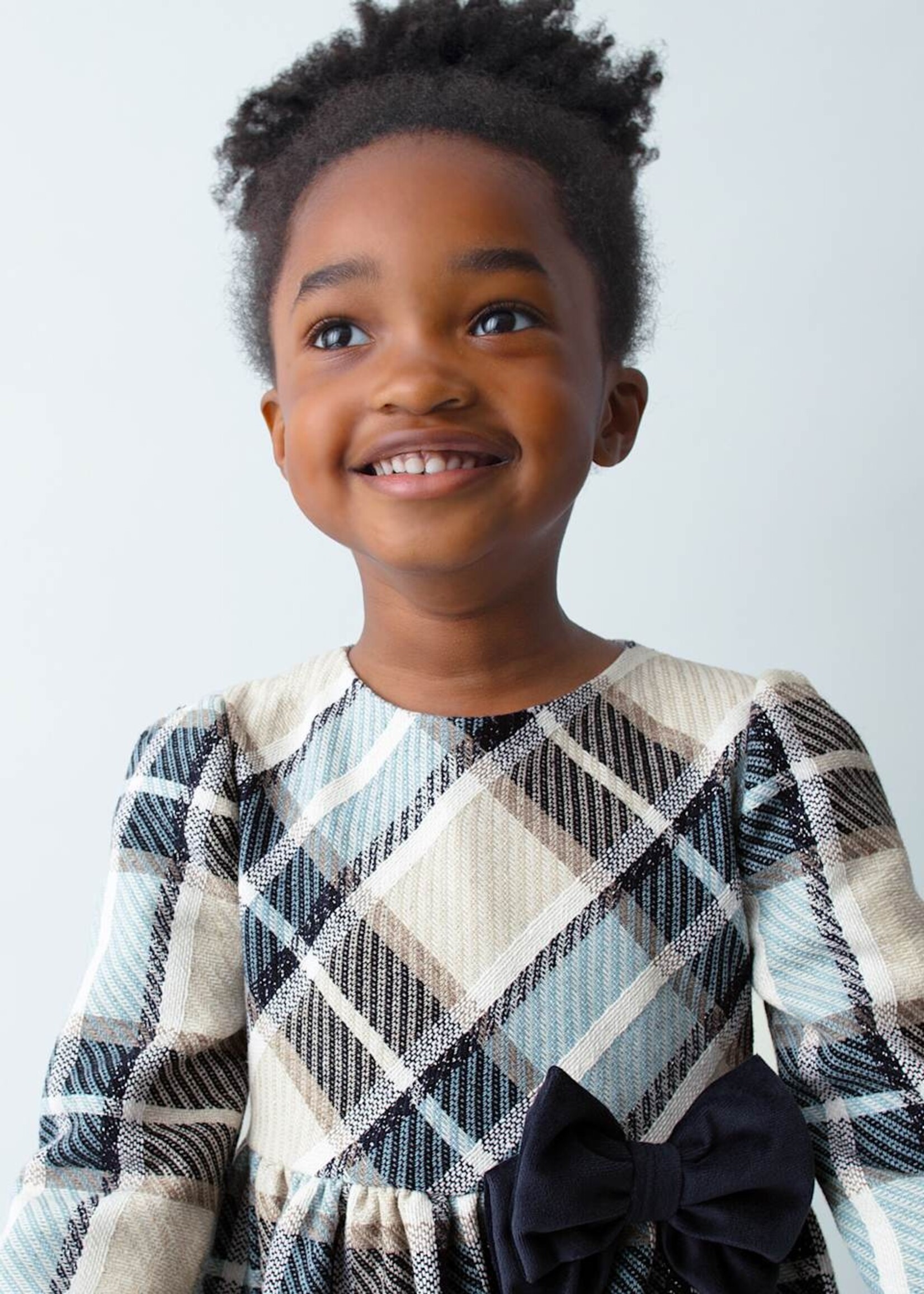 Mayoral Navy Plaid Dress