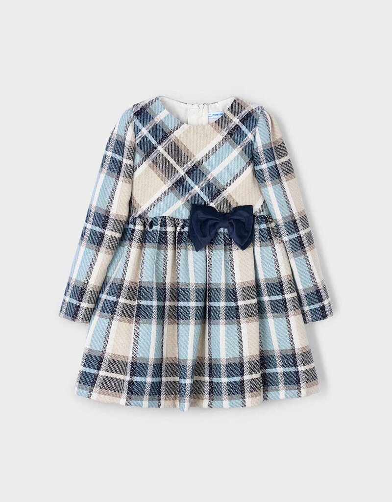 Mayoral Navy Plaid Dress
