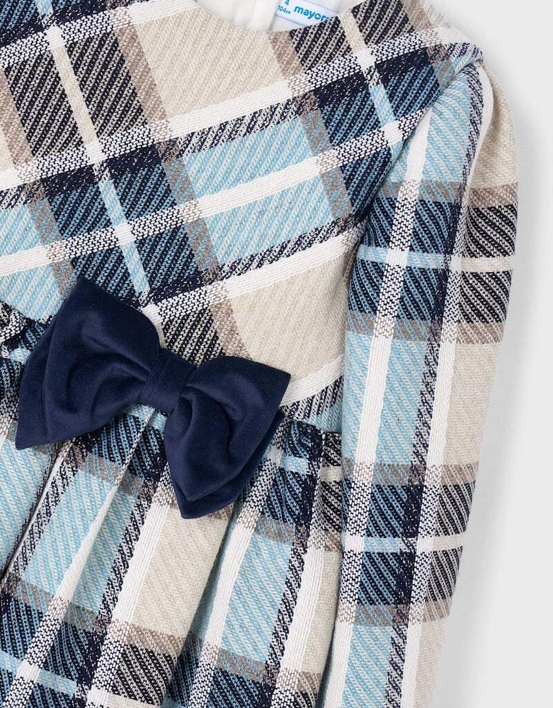 Mayoral Navy Plaid Dress