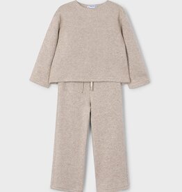 Mayoral Knit Pant Set Toffee