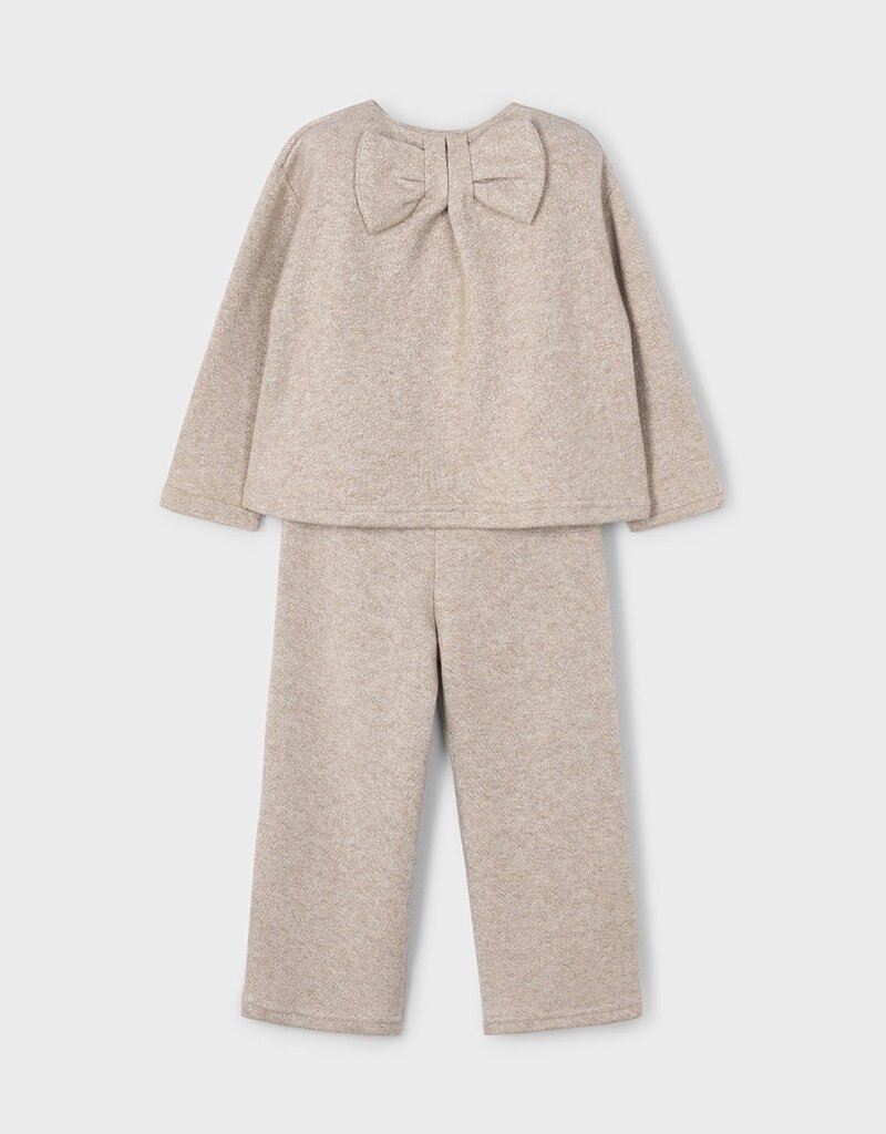 Mayoral Knit Pant Set Toffee