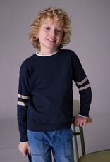 Mayoral Navy Sweater w/Tan Arm Bands