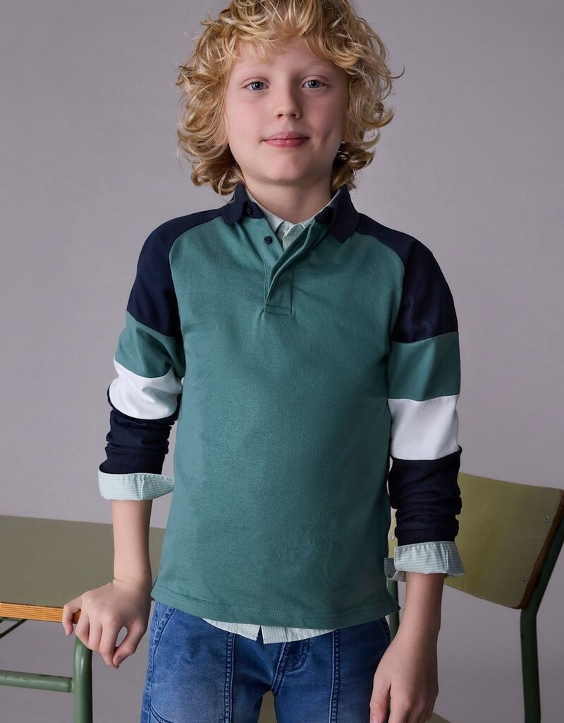Mayoral L/S Polo Pine Multi