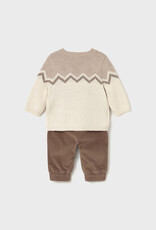 Mayoral Brown Pant/Sweater Set