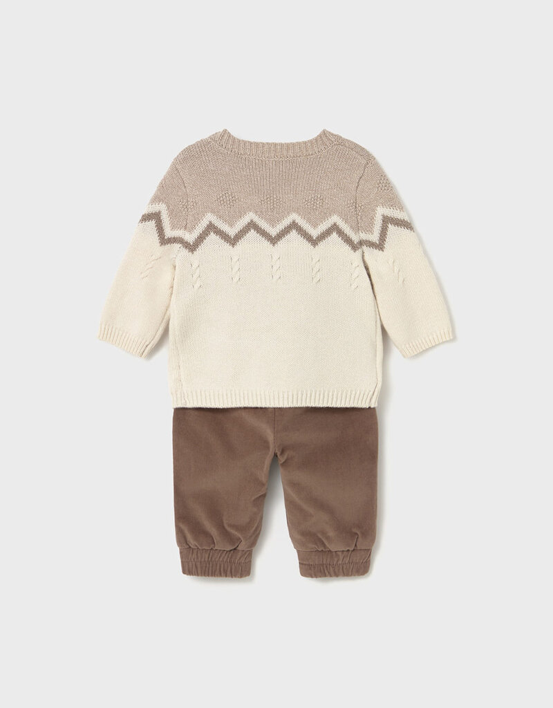 Mayoral Brown Pant/Sweater Set