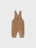 Mayoral Puppy Corduroy Overalls Toffee