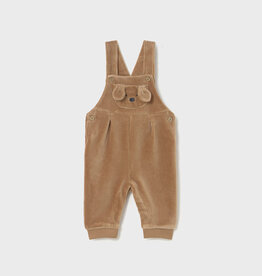 Mayoral Puppy Corduroy Overalls Toffee