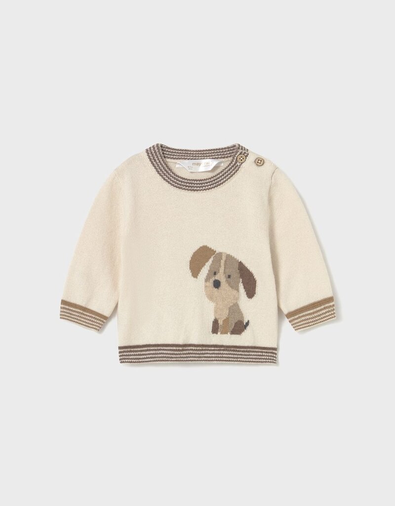 Mayoral Tan Sweater w/Puppy