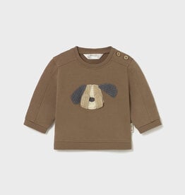 Mayoral Brown Pullover w/Puppy Applique