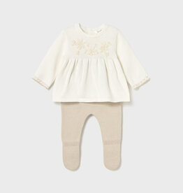Mayoral Knit Top w/Rose Legging