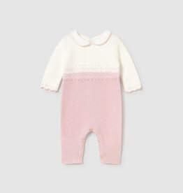 Mayoral Crystal Pink Tricot Romper