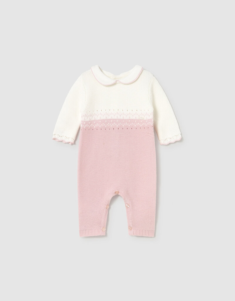 Mayoral Crystal Pink Tricot Romper