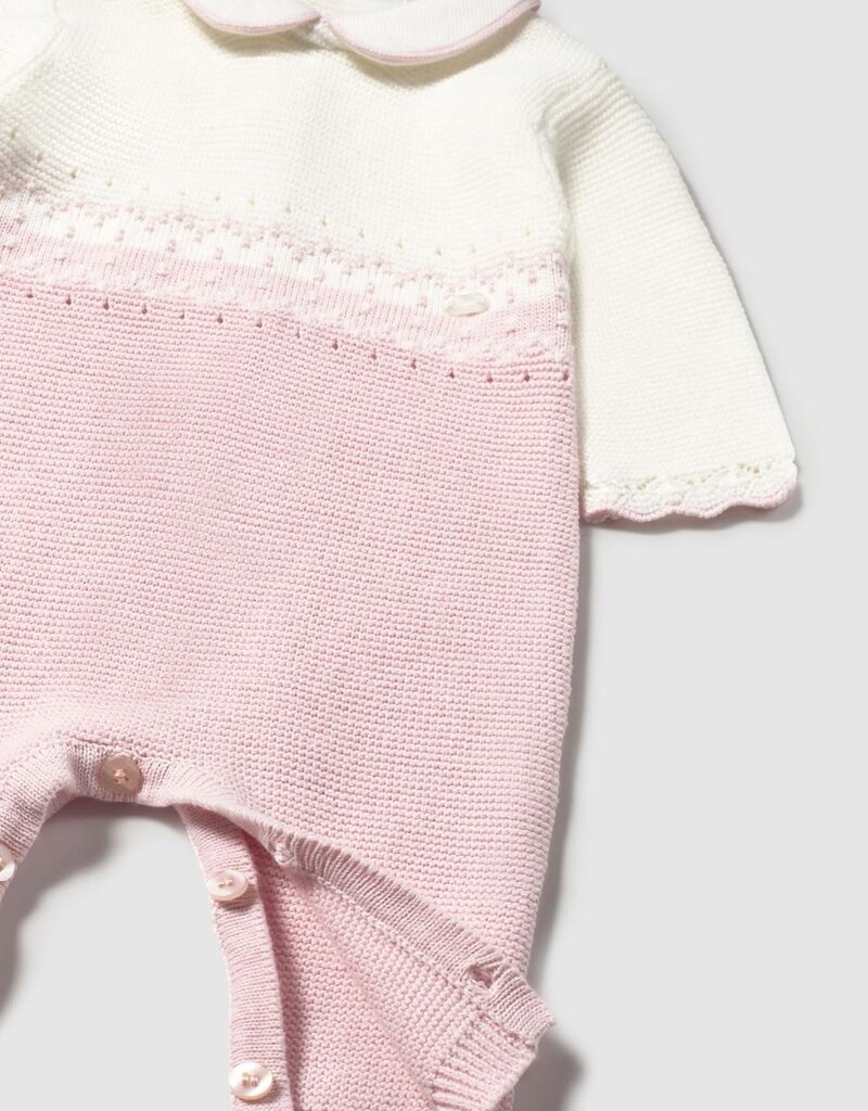 Mayoral Crystal Pink Tricot Romper