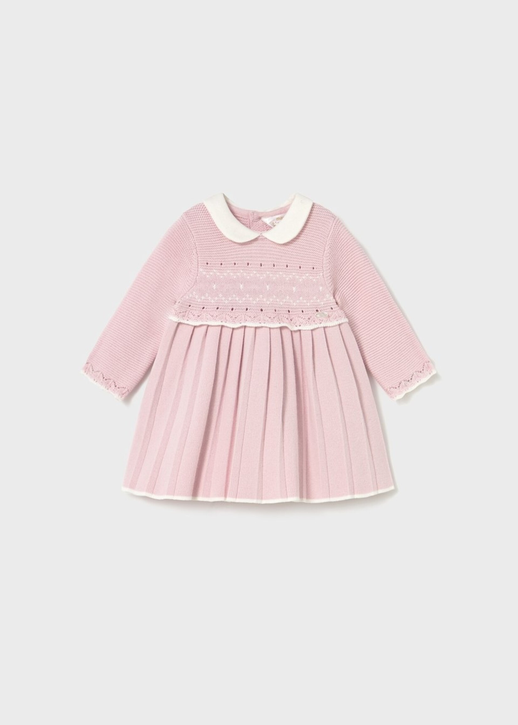 Mayoral Crystal Pink Knit Dress