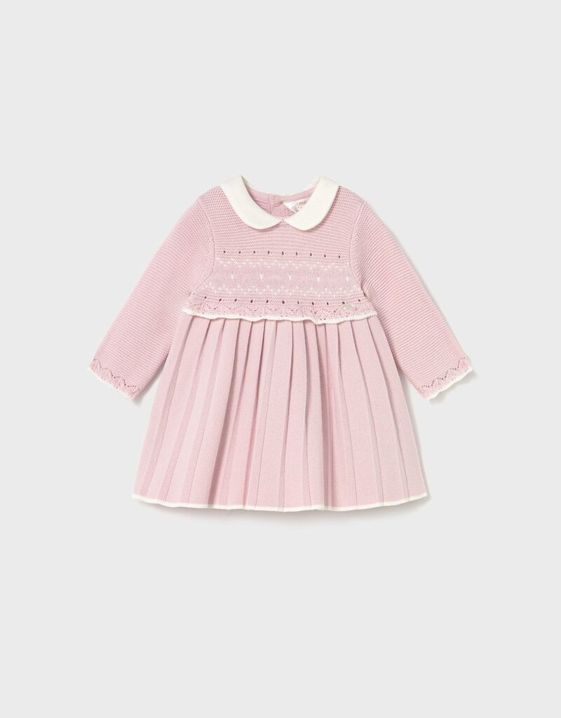 Mayoral Crystal Pink Knit Dress