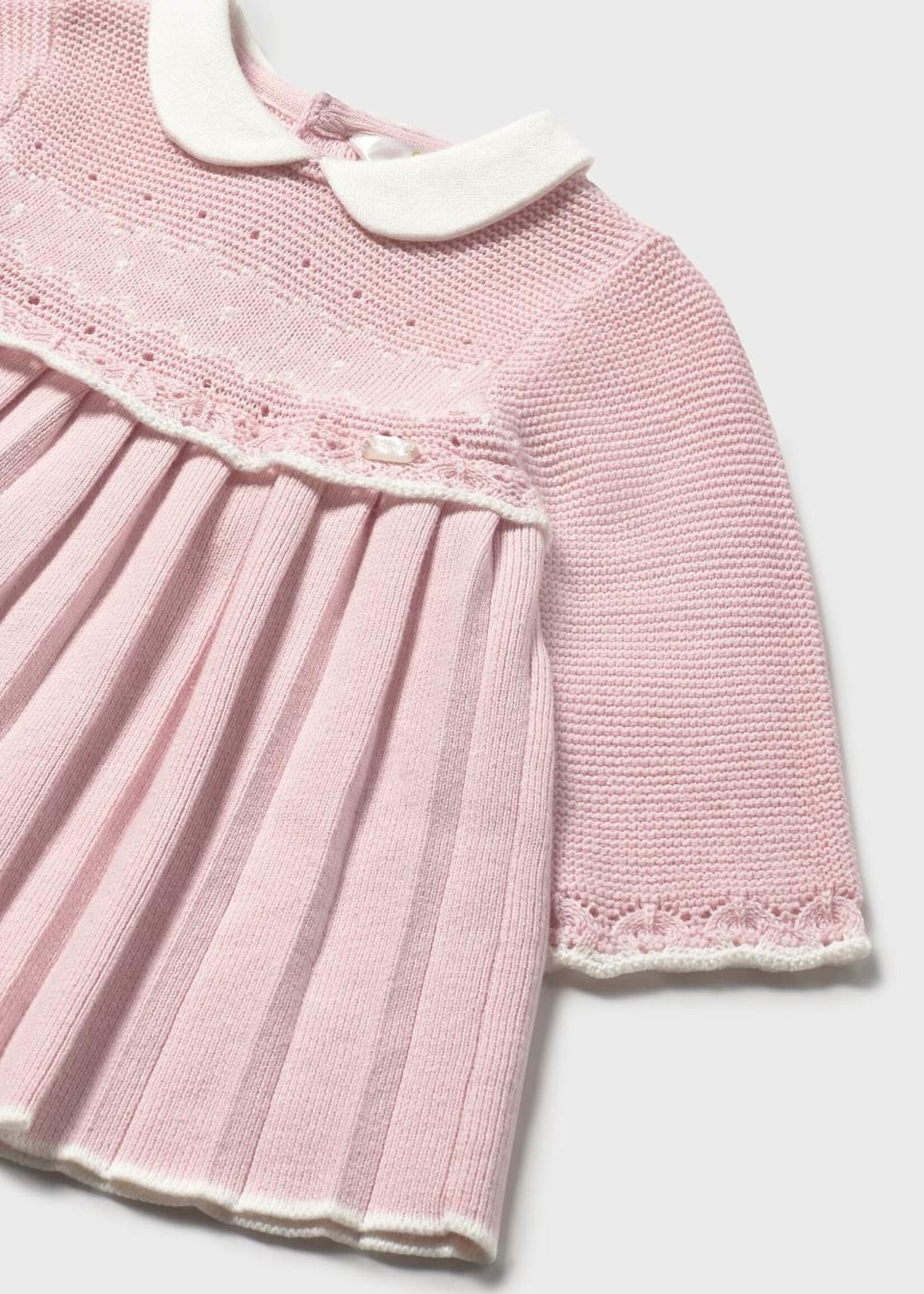 Mayoral Crystal Pink Knit Dress