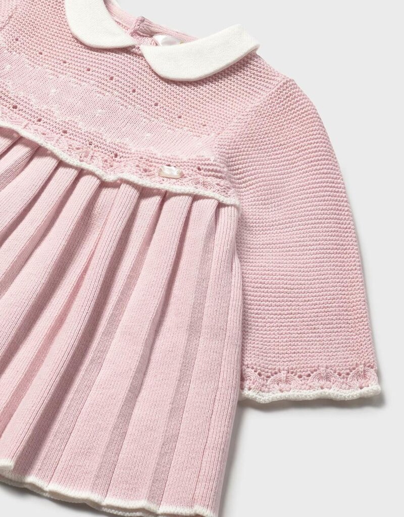 Mayoral Crystal Pink Knit Dress