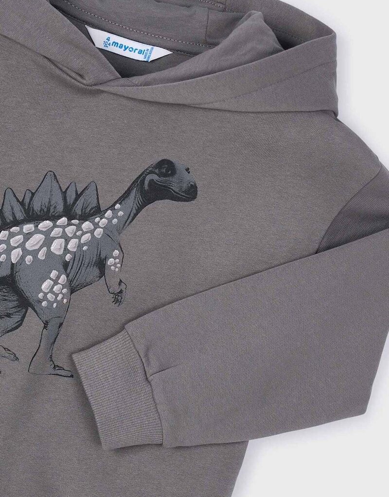Mayoral Dino Emboss Hooded Pullover