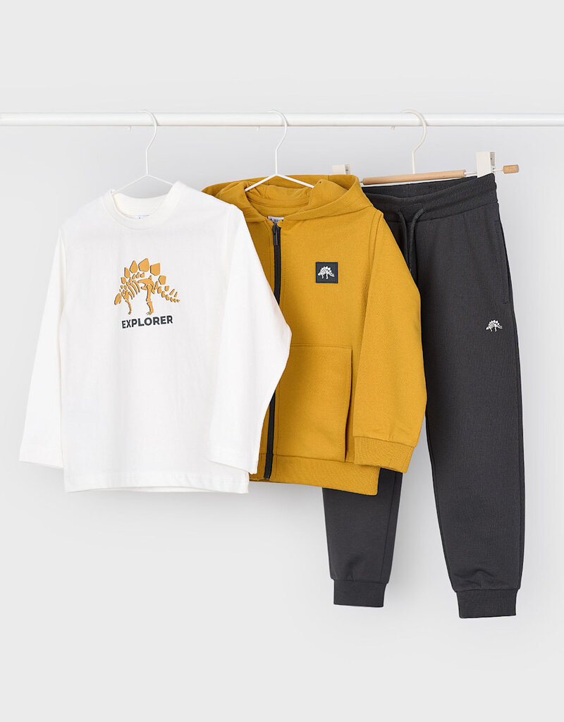Mayoral Printed 3pc Tracksuit Mustard