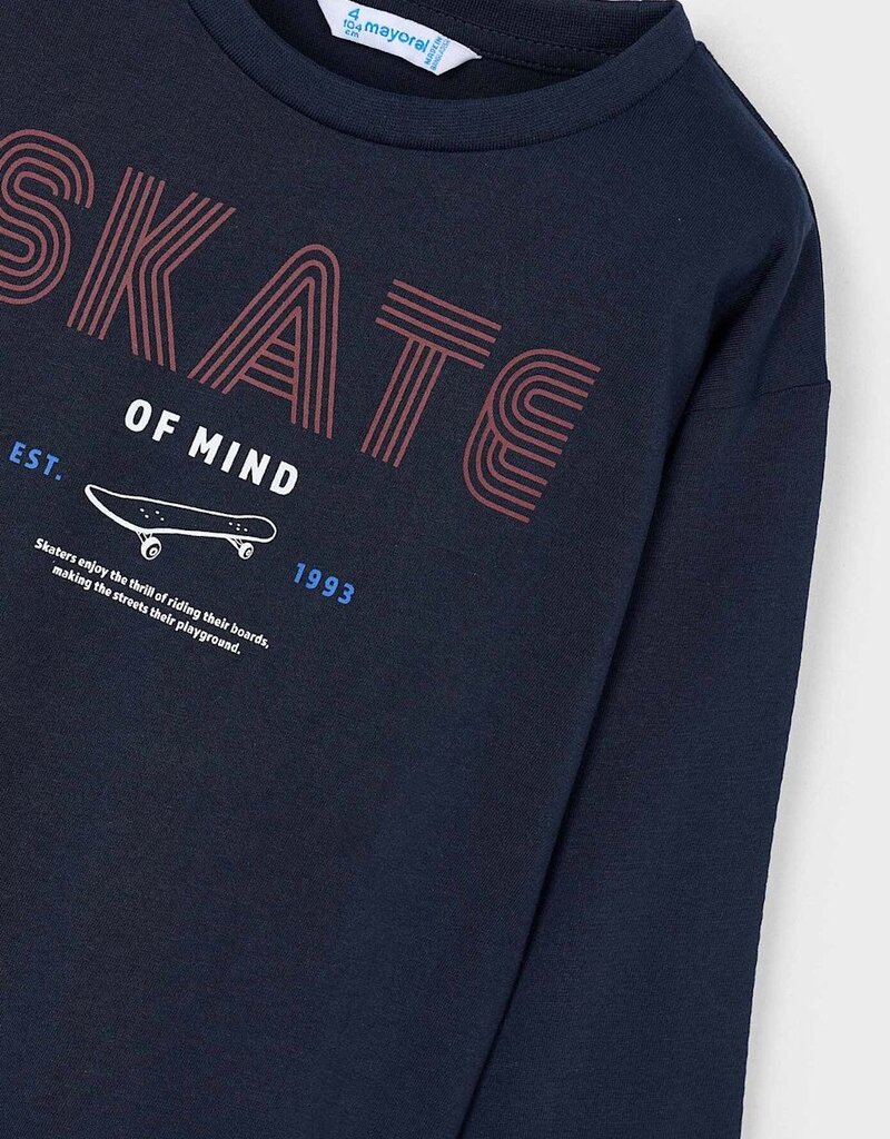 Mayoral Skater L/S Tee Cream or Navy