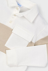 Mayoral L/S Cream Khaki Polo w/Pocket