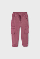 Mayoral Soft Cargo Pants Eggplant