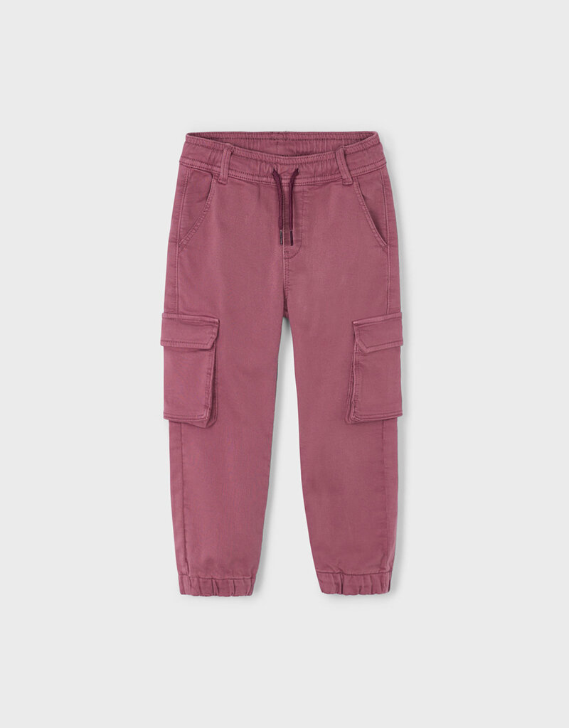 Mayoral Soft Cargo Pants Eggplant