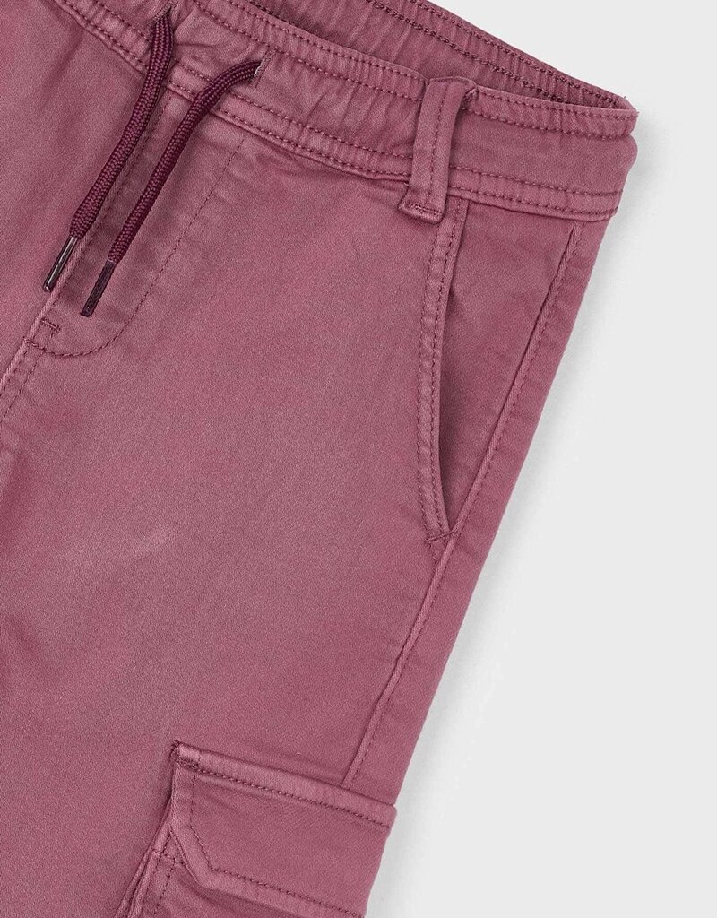 Mayoral Soft Cargo Pants Eggplant