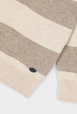 Mayoral L/S Knit Tan Stripe Polo