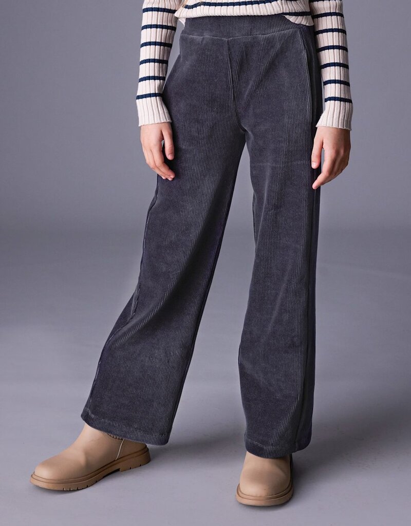 Mayoral Girls Corduroy Wide Leg Pants Navy