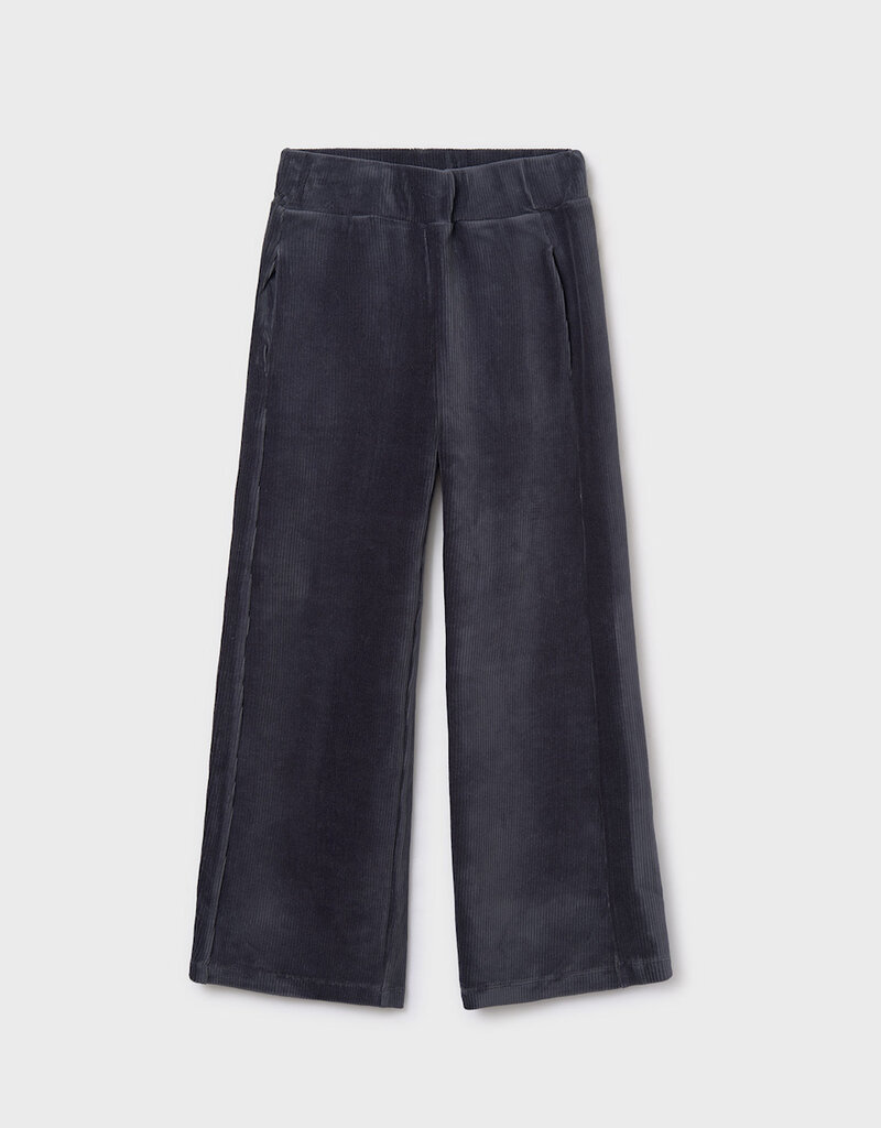 Mayoral Girls Corduroy Wide Leg Pants Navy