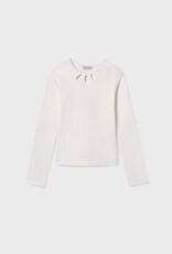 Mayoral Cream Ribbed Top