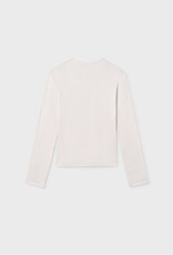 Mayoral Cream Ribbed Top