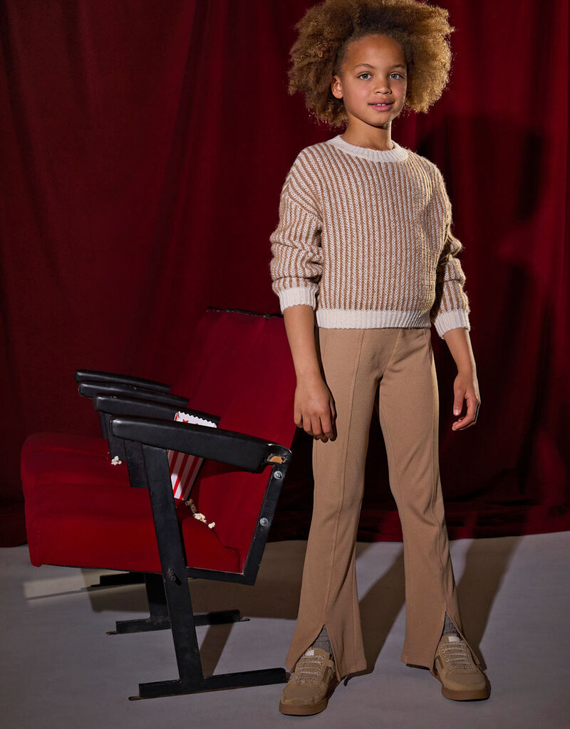 Mayoral Camel Striped Sweater
