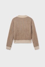 Mayoral Camel Striped Sweater