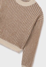 Mayoral Camel Striped Sweater