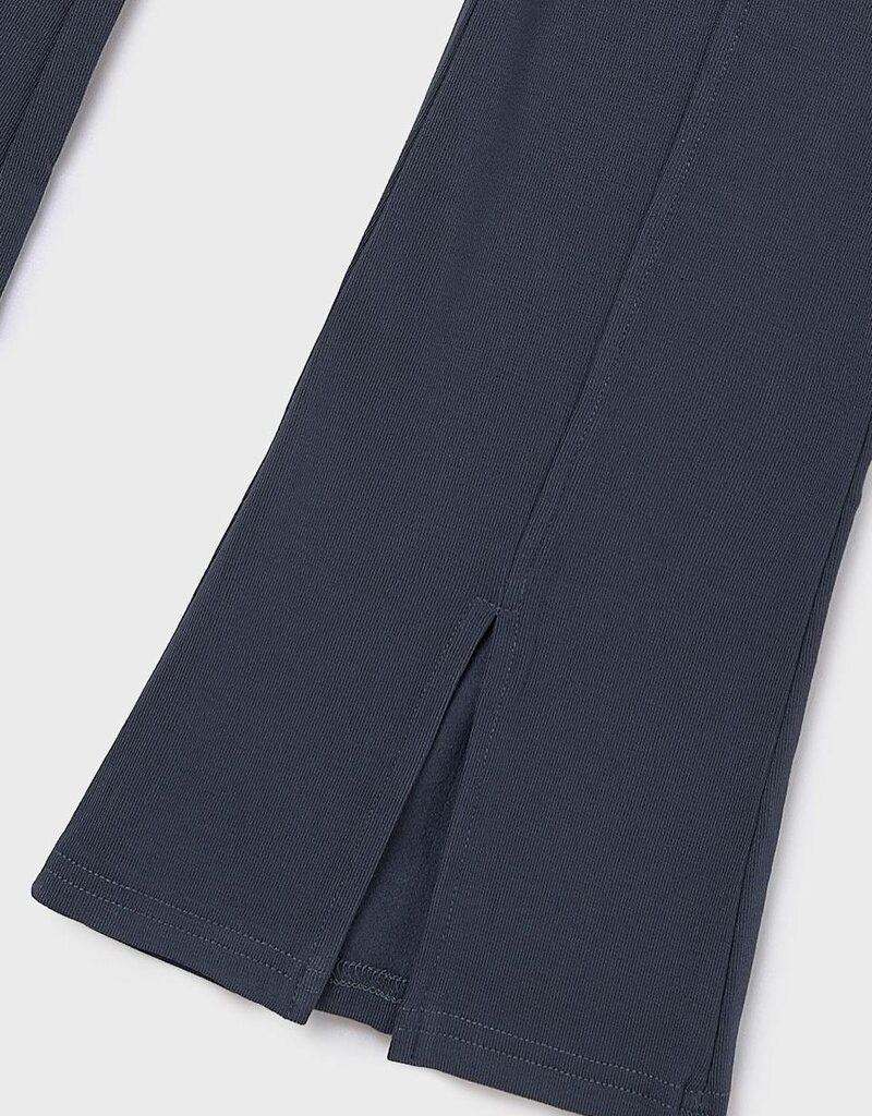 Mayoral Turned Waistband Flared Leggings Navy