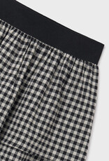 Mayoral Black Check Adjustable Waist Skirt