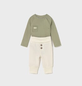 Mayoral Sage Top w/Cream Pant Set