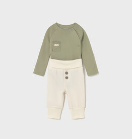 Mayoral SALE Sage Top w/Cream Pant Set