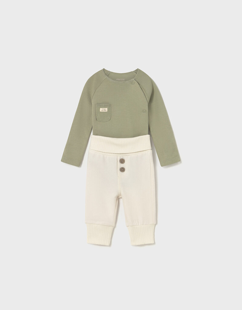 Mayoral Sage Top w/Cream Pant Set
