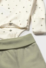 Mayoral Cream Top w/Sage Pant Set