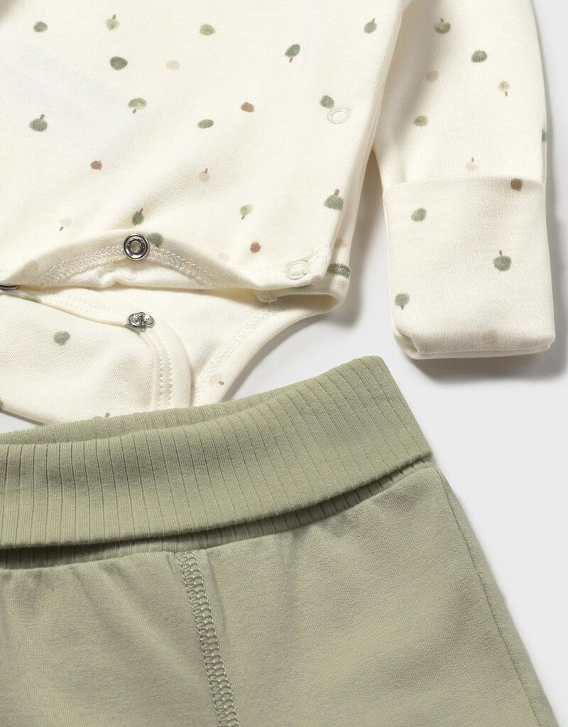 Mayoral Cream Top w/Sage Pant Set
