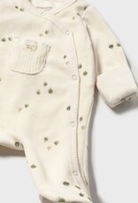 Mayoral Velour Cream Sage Footie