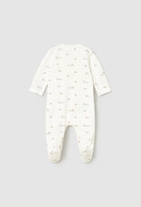 Mayoral Cream Small Train Print Footie