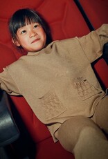 Mayoral Hoodie Long Knit Pant Set Caramel