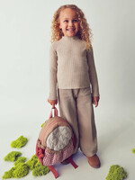 Mayoral SALE. Rib Mock Neck Sweater Toffee